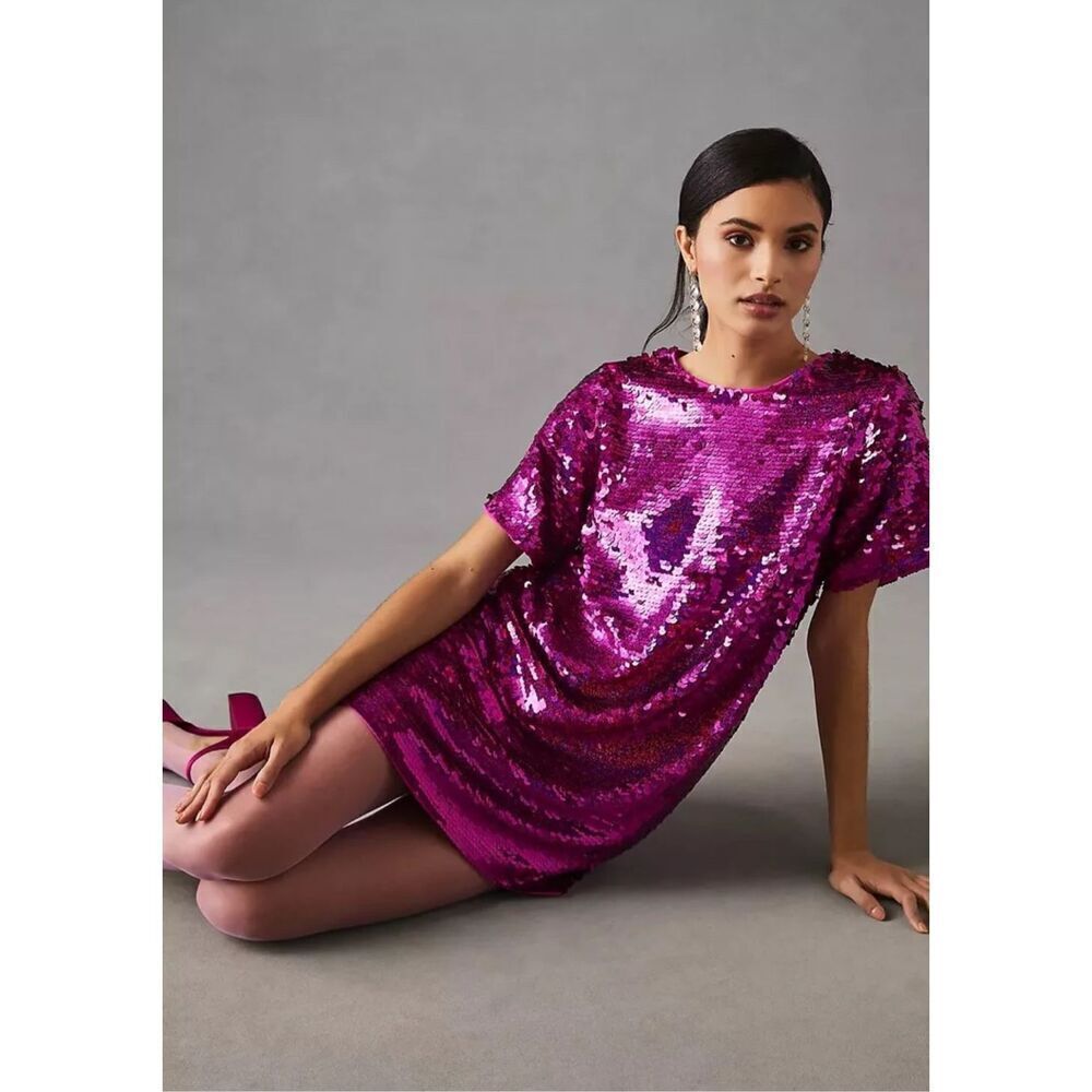 Verb by Pallavi Singhee Sequin Shift Dress NEW NWT